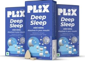 The Plant Fix Plix Deep Sleep 5mg Melatonin Sleeping Pills, Oral ...