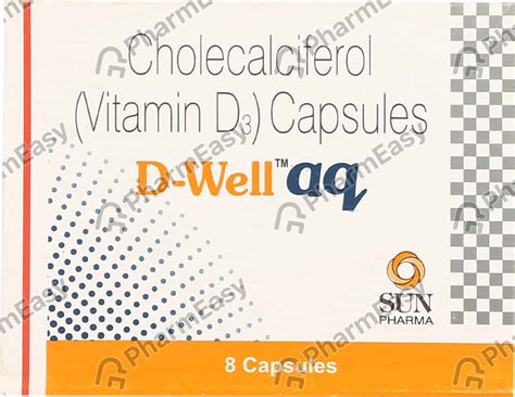 D Well Aq 60000 IU Capsule (8): Uses, Side Effects, Price & Dosage ...