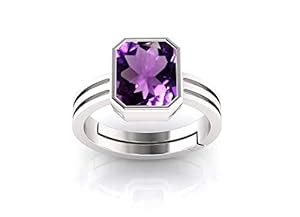 Buy SONIYA GEMS 13.25 Ratti 12.00 Carat Amethyst Ring Katela Ring ...