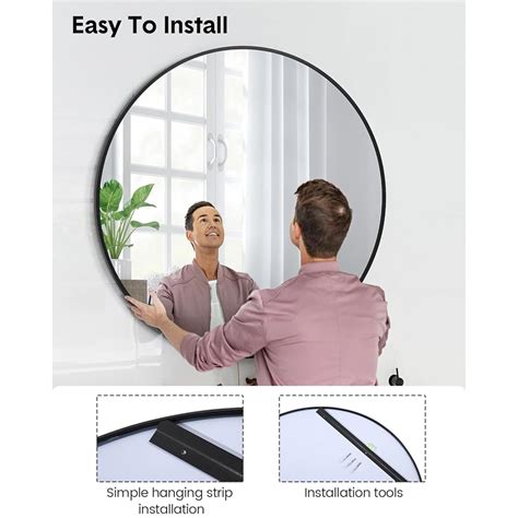 IDEALHOUSE Round Mirror, 30 inch Circle Mirror, HD Eco-Friendly India ...