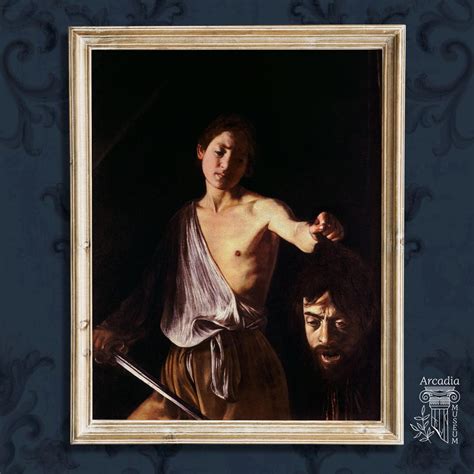 David With the Head of Goliath, Caravaggio Art Print, Caravaggio Self ...
