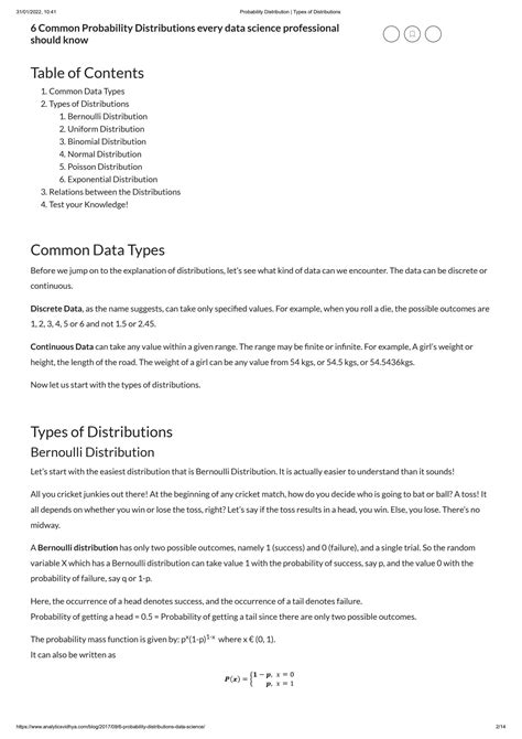 Image result for Probability Distribution Types