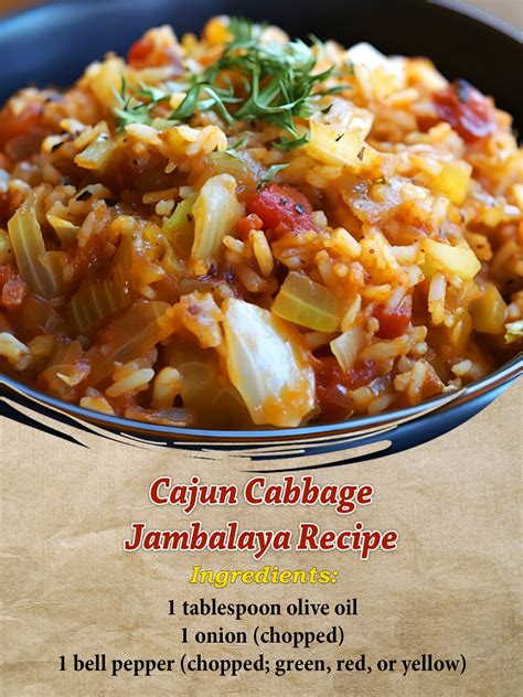 Cajun Cabbage Jambalaya Recipe - Zac Recipes
