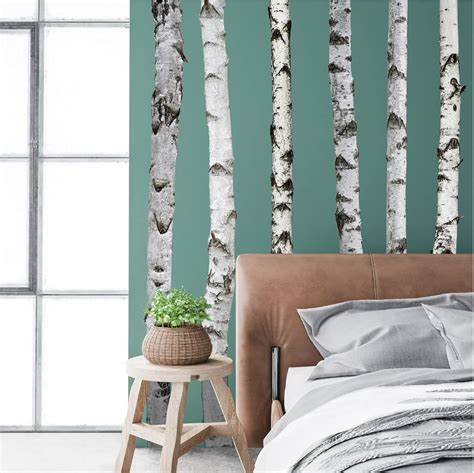 Buy 70 Inches Giant Tree Wall Decal White Birch Tree Wall Sticker Large ...
