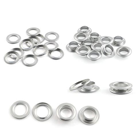 PZRT 20 Set Aluminium Grommets Eyelets with Washers for Shoes,Clothes ...