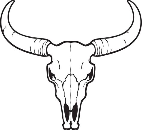 Bull Skull Magic Clipart Skeleton Vector, Skull Clipart, Skeleton ...
