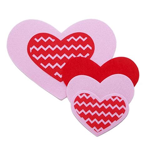 Felties Graduated Felt Bases - Assorted Hearts - 4 pieces : Amazon.in ...