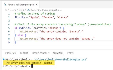 PowerShell Contains Example 的图像结果