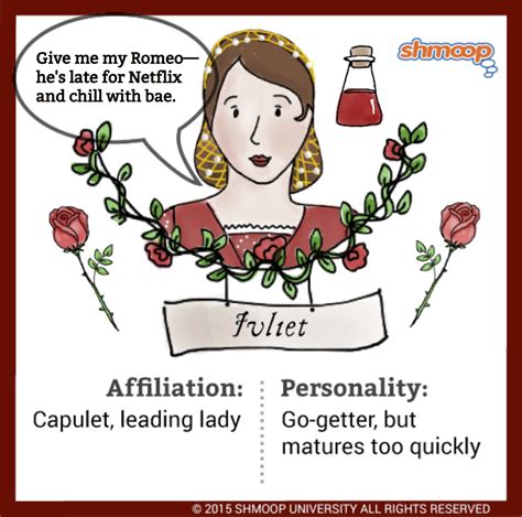 Juliet in Romeo and Juliet