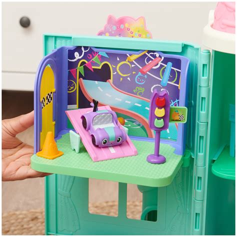 Buy Gabby's Dollhouse, Carlita Purr-Ific Play Room with Carlita Toy Car ...