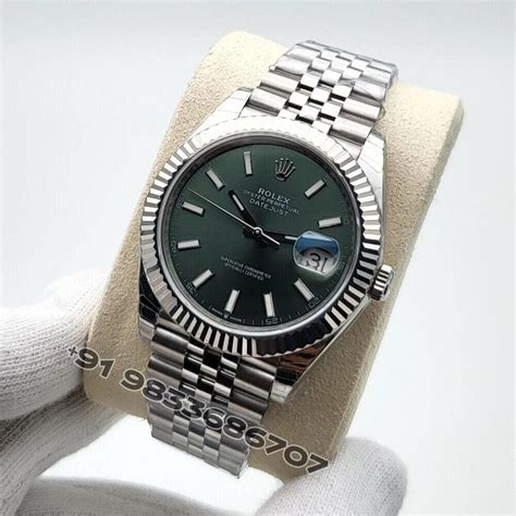 Rolex Datejust 41mm Mint Green Dial Replica Watch