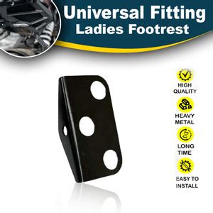 Miwings Universal Bike/Cycle Ladies Foot Rest All Bike Fitting Foot ...