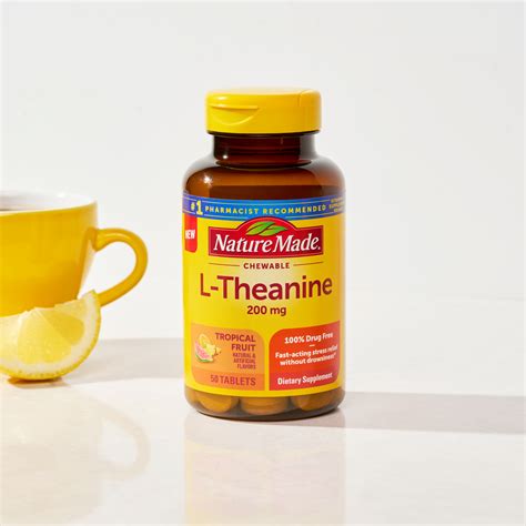 L-Theanine 200 mg Chewable Tablets & Nature Made®