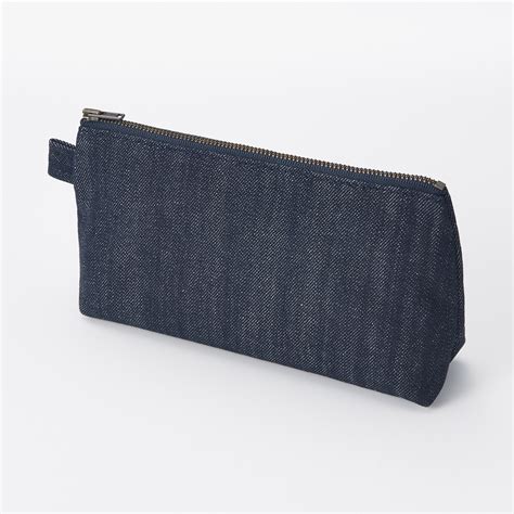 Denim Pen case with gusset