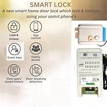 Metal Electronic Door Lock with WiFi Controller Main Gate Lock with 2 ...