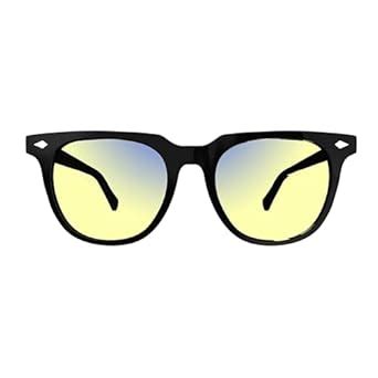 Buy Sleepaxa Elixir Transulent Black Yellow-Tinted Gaming Glasses ...