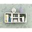 Home Sparkle Rectangular Wall Shelf | Multiple Section MDF Wall Shelve ...
