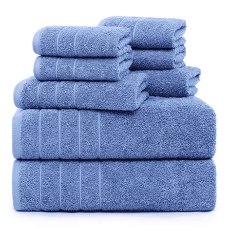 Casa Platino Bath Towel 8 Piece Set, 2 Large Bath Towels 30x60 Inch, 2 ...