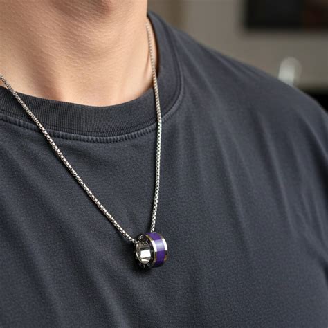 Buy Now Premium SS Pendant/ Necklace - AURORA CORE - Purple 21mm ...