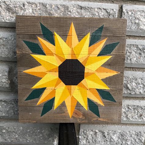 Sunflower Barn Quilt Pattern