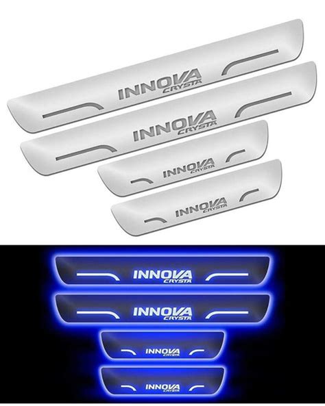 RohanEshop Toyota Innova Crysta car door foot step led sill plate Door ...