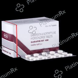 Gabapin NT 100/10mg Tablet 15s | Uses, Price & Substitutes