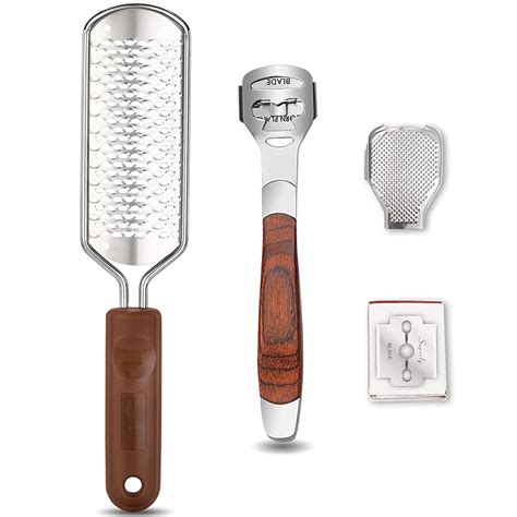 Buy Colossal Foot Rasp & Wood Handle Callus Shaver (10 Replacement & 1 ...