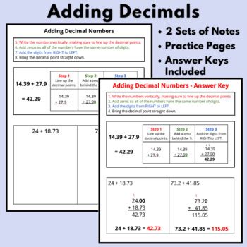 Image result for Math Adding Decimals