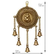 Buy eCraftIndia Golden Brass Decorative Ganesha Wall Hanging Art with 5 ...
