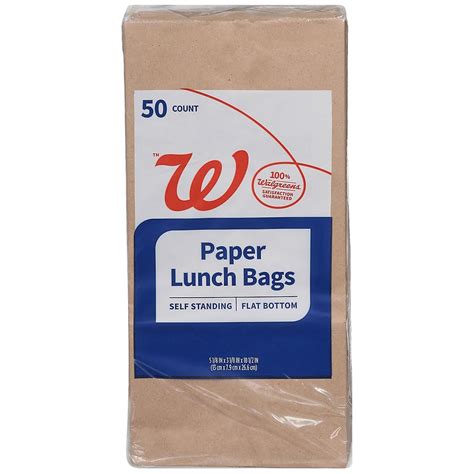 Complete Home Paper Lunch Bags 5-1/2 x 3-1/4 x 10-1/2 inch | Walgreens