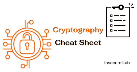 Cryptography Cheat Sheet for 2025