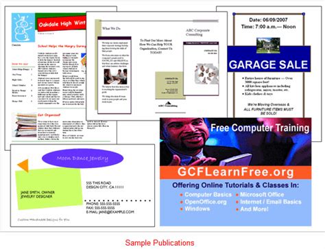 Image result for Publisher Examples