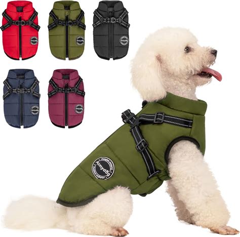 AIMYDOG Dog Winter Coat, Warm Dog Jacket Reflective Adjustable Dog ...