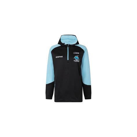 NRL 2023 1/4 Zip aquecer Fleece Com Capuz-Cronulla | Ubuy India