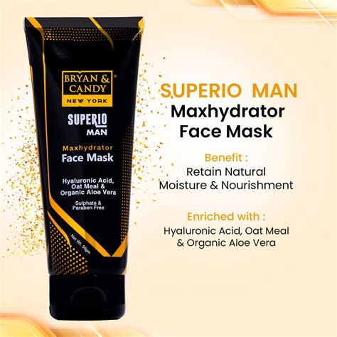 SUPERIO MAN MAXHYDRATOR FACE MASK-50GM – BRYAN & CANDY