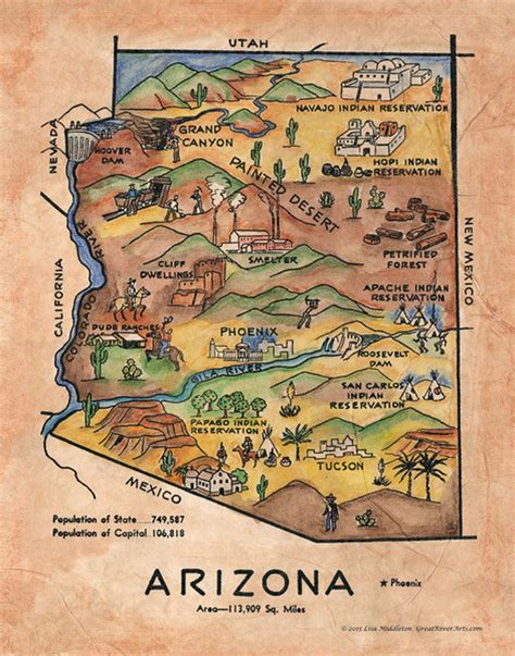 Arizona Map for Kids 的图像结果