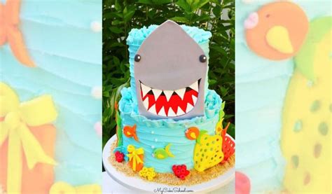 Image result for Shark Cake Tutorial