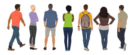 People Walking Back View 的图像结果