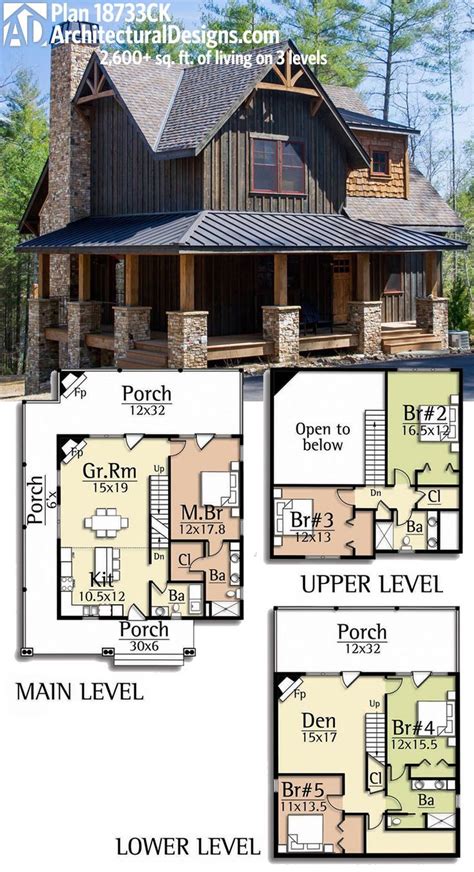 3 story lake house plans