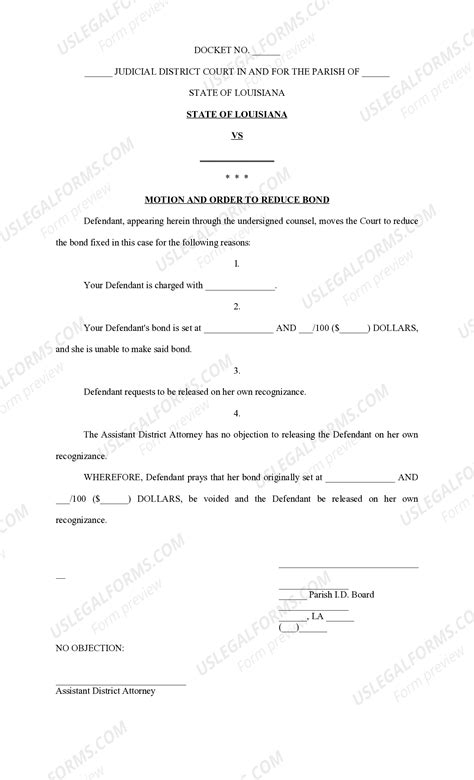 Bond Own Recognizance Form | US Legal Forms