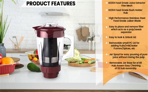 Premier Juicer Jar for Mixer Grinder | See through PC Jar | Juice ...