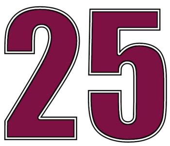 Number 25 sign Stock Photo - Alamy