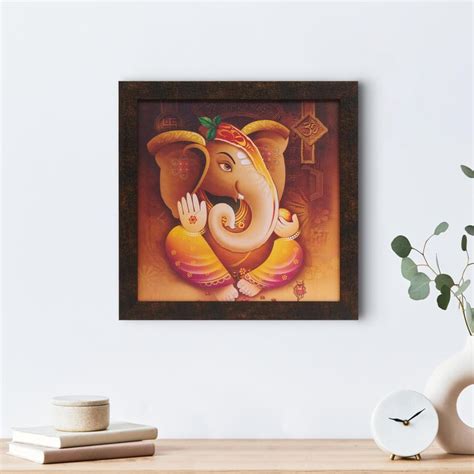 Buy Aura Wooden Ganesha Picture Frame - 35x35cm from Home Centre at ...