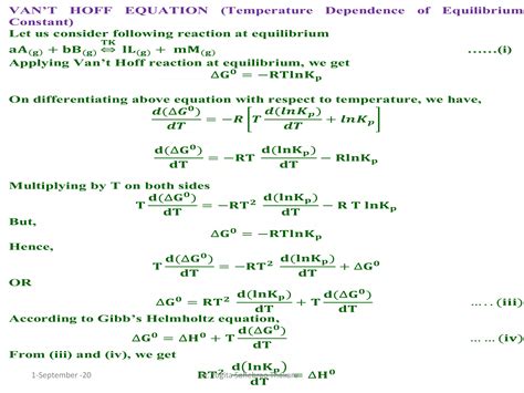 Lect. 4 chemical potential of an ideal gas vant hoff reaction isotherm ...