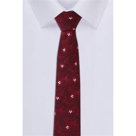 Buy Allen Solly Mens Maroon Embroidered Casual Tie Online