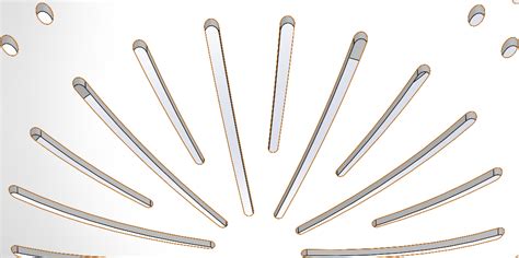 SolidWorks 2014 Variable Pattern 的图像结果