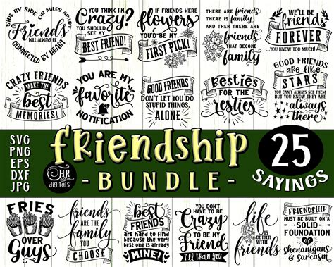 Friendship SVG Bundle Funny Best Friend Sayings - Etsy Australia