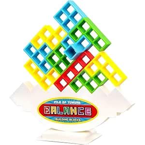 Buy BABA FAB Tetra Tower Game 16 Pcs Stack Tower, Swing Stack High ...