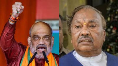 Home minister Amit Shah summons Karnataka BJP leader Eshwarappa to ...