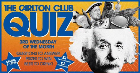 The Carlton Club Quiz, Rowan Lodge, 113 Carlton Road, M16 8BE ...